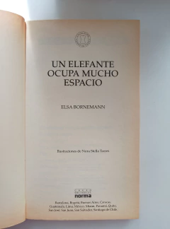 Un elefante ocupa mucho espacio - Elsa Bornemann - Tienda de Libros -  Fraga Cultural - María Laura Dedé
