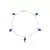 Pulseira Gotas de Zircônia Azul