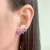 Brinco Earcuff Gotas Degradê Rosa E Azul - comprar online