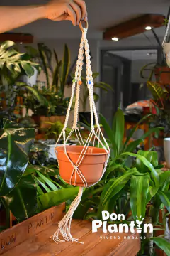 Colgante macramé fino