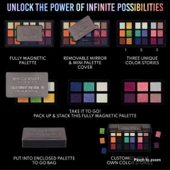 **PRE ORDEN** Danessa Myricks- LIGHTWORK VI The Freedom Palette: Magnetic, Customizable, Stackable Palette with Illuminating Pigments for Eye, Face & en internet