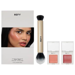 REFY - Cream Blush Duo with Duo Face Brush Gift Set **PRE ORDEN**