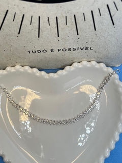 Pulseira Zircônias Prata - comprar online