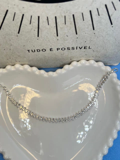 Pulseira Zircônias Prata - comprar online