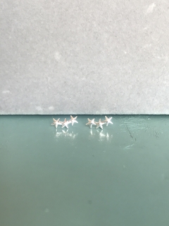Brinco P Estrelinhas Prata