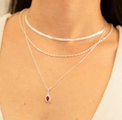 Choker Fita Fina Prata na internet