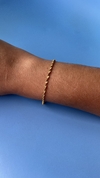 Pulseira Torcida Fina Ouro