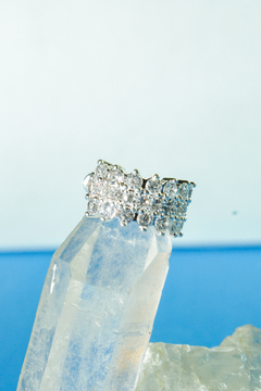 Piercing Fake Pedras Prata