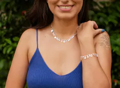 Pulseira Fases da Lua Prata - Estrelar Acessórios