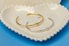 Bracelete Nó Prata e Dourado