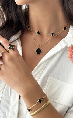 Choker Trevos Ouro - comprar online