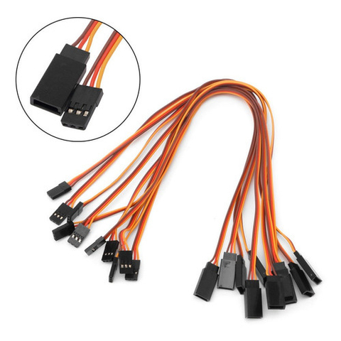 5 Pçs - Extensão De Servo 50cm 26awg Padrão Jr