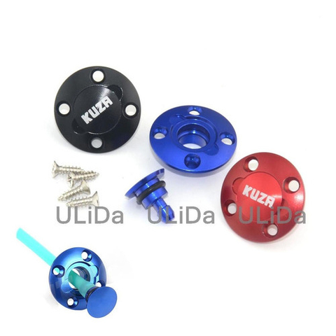 Tampa Abastecimento Acabamento Kuza Alumínio CNC Vermelho