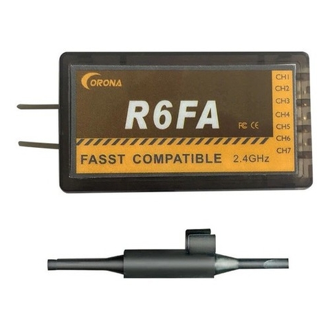 Receptor Corona R6FA FASST 2.4g 7 Canais Compatível Futaba