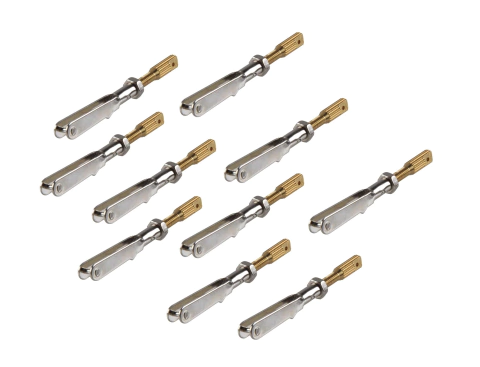 10x Peças Clevis Metal 3mm Com Haste Para Linkagem Pull Pull