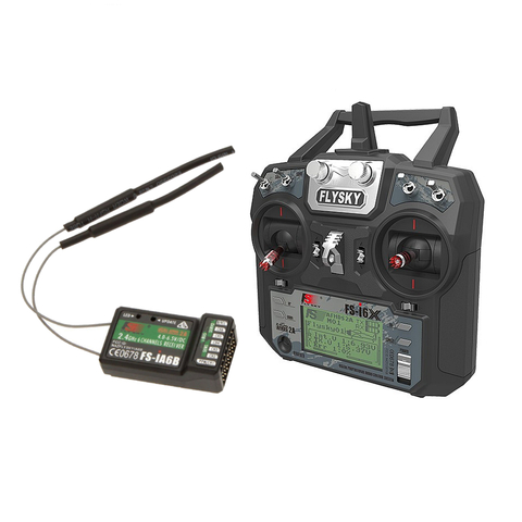 Radio Flysky Fs-i6x 10ch 2.4ghz + Receptor FS-IA6B 6ch