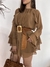 VESTIDO CHIFON BOHO COM BABADO OMBRO