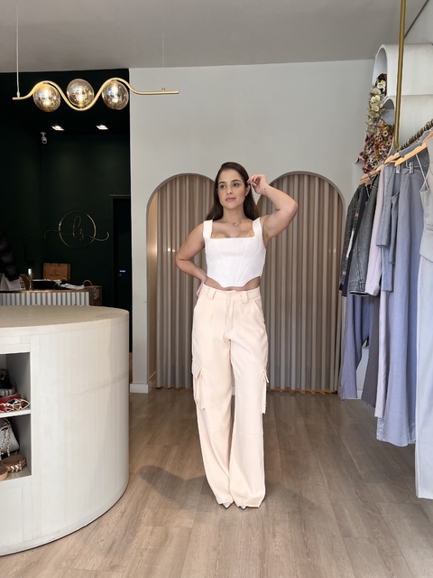 CALÇA ALFAIATARIA CARGO PANTALONA NATIELE