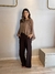 CALÇA RAMIE MARROM BARBARA