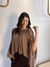 Blusa com babados no chifon Laila - loja online