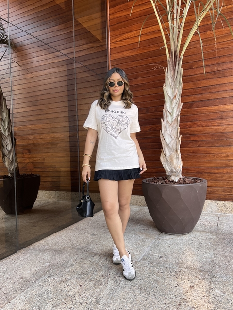 T-SHIRT 100% ALGODÃO BOHO CHIC