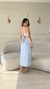 VESTIDO MÍDI AZUL BEBÊ LAVIAN - comprar online