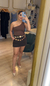 TOP JEANS RECORTES LAVAGEM MARROM - loja online