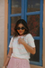 T-SHIRT LISTRADA LANA - Luar Store