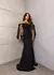VESTIDO ACETINADO OMBRO