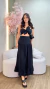 Conjunto de Linho com Cropped e Saia Longuete Três Marias - comprar online