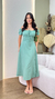Vestido Midi Camponesa Com Fenda - comprar online