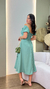 Vestido Midi Camponesa Com Fenda - loja online