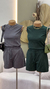 Conjunto Malha Canelada Ribana Com Short e Blusa - ByThaina