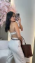 Imagem do Cropped de Crochê Sem Alça