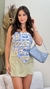 Cropped Lenço Estampado com Amarração na internet