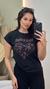 Blusa T-shirt Regata em Malha com Estampa Frontal na internet