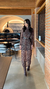 Vestido Longo Gola Alta em Tule com Transparência - comprar online