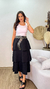Saia Midi Boho com Babados em Alfaiataria Marrant - ByThaina
