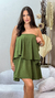 Vestido Curto Soltinho em Crepe com Babado na internet