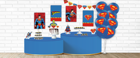 Kit Mesversário Superman Geek Festcolor - Inspire sua Festa Loja