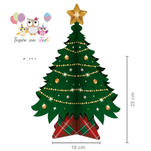 Centro de Mesa Natal Mágico 1 Uni Regina Festas - Inspire sua Festa Loja