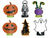Decoração de mesa para Festa Halloween - 6 unidades
