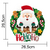 Guirlanda Natalina Natal Papai Noel HO HO HO EVA 28,5 x 16,5 cm Piffer - Inspire sua Festa Loja na internet