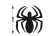 Aplique Herói Homem Aranha EVA Preto Glitter 4 cm 12 Uni Vivarte - Inspire sua Festa Loja - comprar online