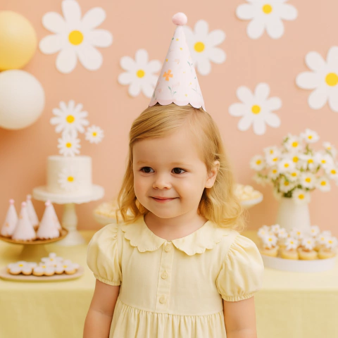 Chapéu de Aniversário Flores do Campo 5 Unidades | Tem Festejo – Inspire Sua Festa Loja