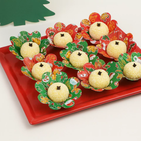 Forminha de Papel Docinhos Festa Elementos Natalinos Natal 30 ou 60 Unidades Piffer Festas - Inspire sua Festa Loja - comprar online