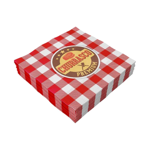 Guardanapo de Papel Festa Churrasco 33x33 cm Folha Dupla 20 Unidades | MAKE+ - Inspire sua Festa Loja - comprar online