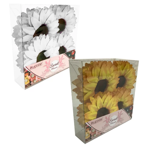 Forminha de Papel para Docinhos Girassol Branca ou Amarela 24 ou 48 Unidades Piffer Festas - Inspire sua Festa - comprar online