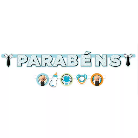 Faixa Decorativa Festa O Poderoso Chefinho 1 Uni Regina Festas - Inspire sua Festa - comprar online