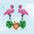 Painel Tropical Flamingo Folhagem EVA Rosa/Verde Kit 5 Peças Vivarte - Inspire sua Festa Loja